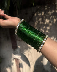 Luxury Fancy Bangles green