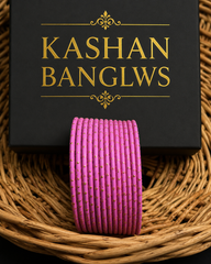 Antique Metal Bangles red pink brown