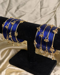 Royal Indigo Gold-Dipped Stack blue