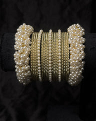Premium White Pearl Bangles